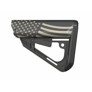 TI-7 Stock MIL-SPEC Size with Olive Green American Flag Graphic by Tactical Intent